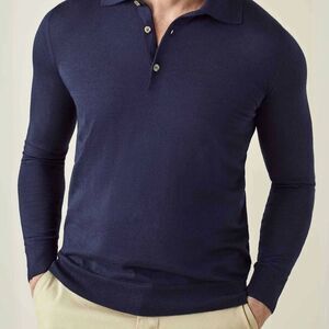 Classic Blue Slim Fit Polo Shirt